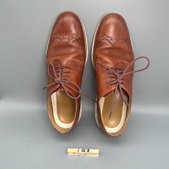 Cole Haan Original Grand Men\'s 10.5 Brown Leather Energyweave Wingtip Oxfords main image 7